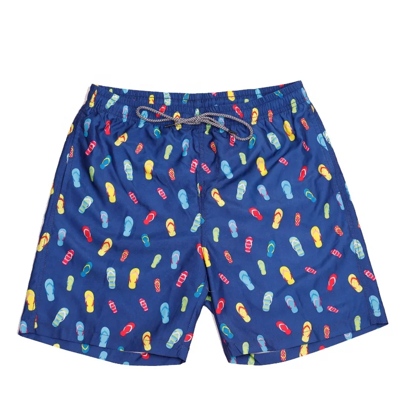 Design Your Own Logo Custom Printed  Mens 100% Polyester Board Beach shorts Quick Dry Swimsuit Shorts