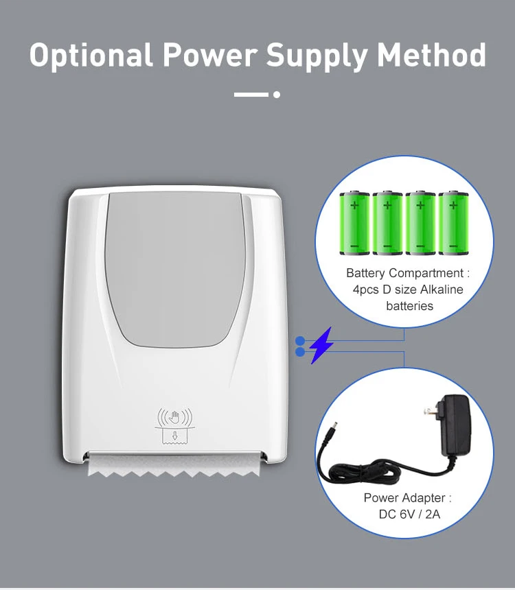 ODM New Custom Logo Wall Mount Electric Sensor Touchless Bathroom Kitchen Tissue Paper Holder Automatic Paper Towel Dispenser