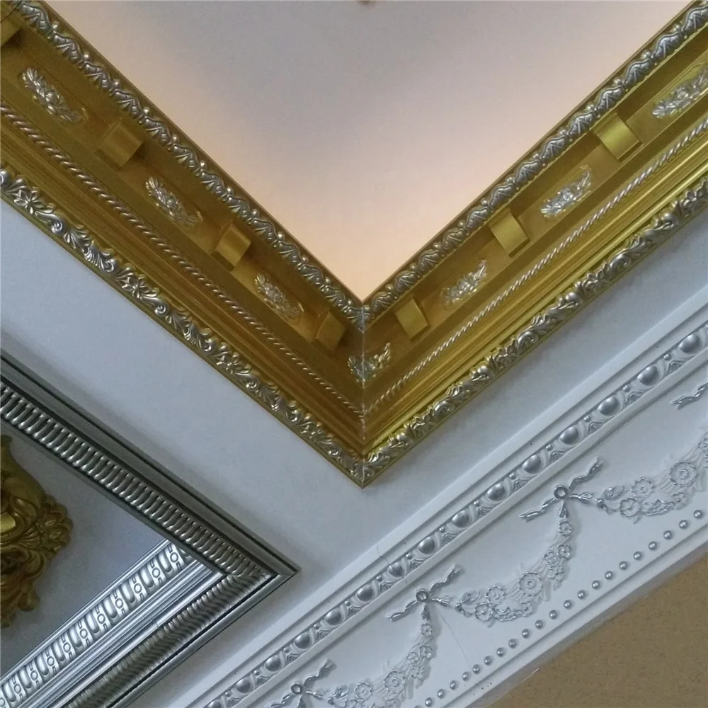 Wholesale Light Weight Rigid Cornice PU Big Cornice Moulding for Ceiling Decor