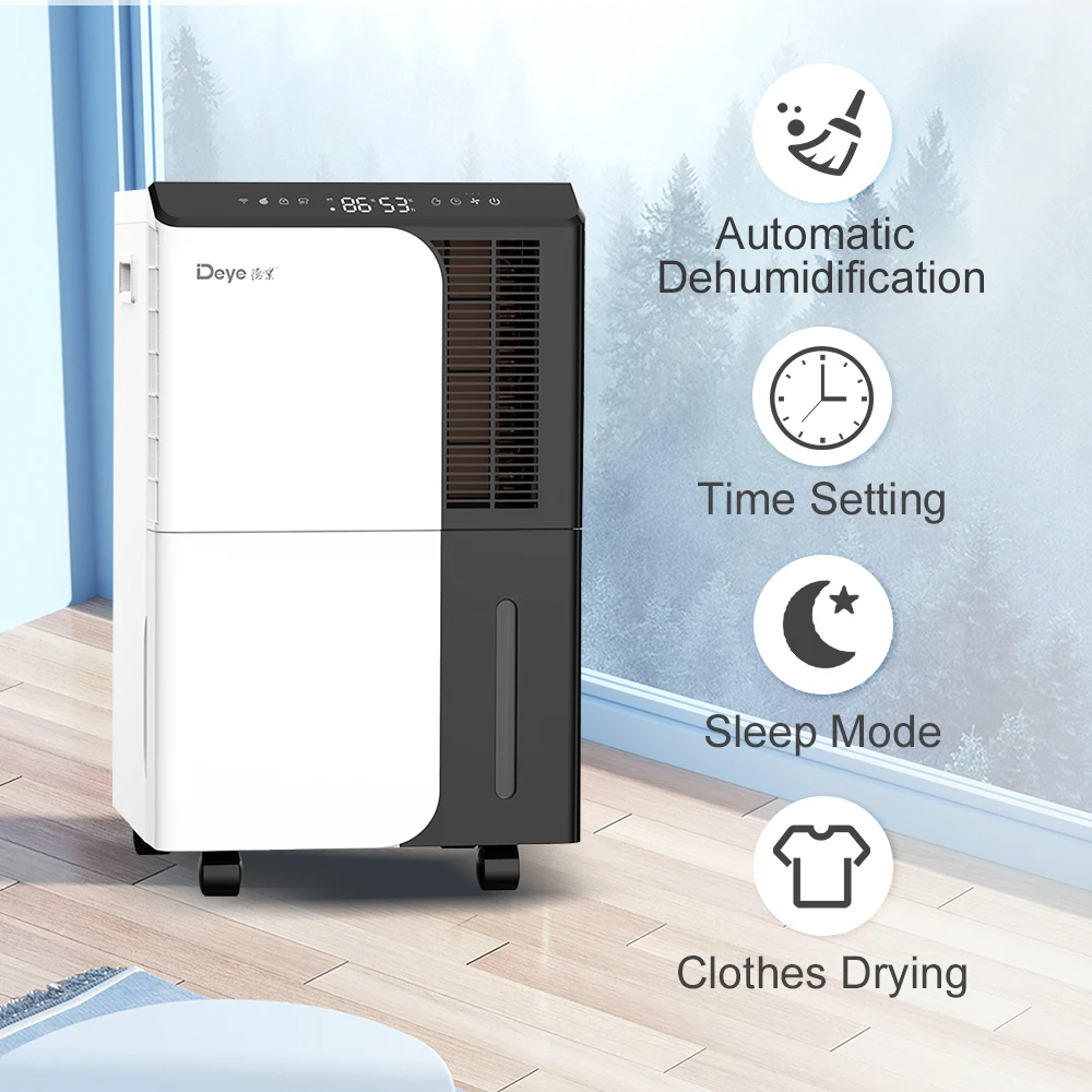 Deye DYD-D50C air conditioner dehumidifier 50L 100pints large room air dry dehumidifier with drain horse