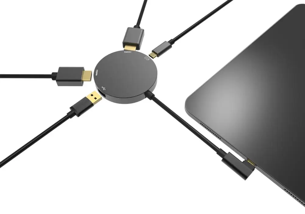 4 в 1 круглый USB-C 3,0 док-станция цена от производителя