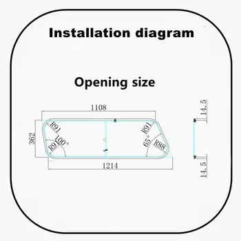 TONGFA anti-ultraviolet One sided screw push-pull window with E MARK certification for pickup