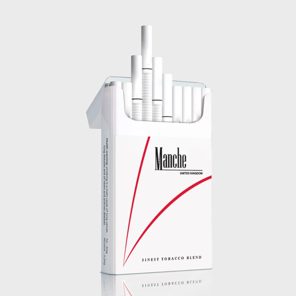 Custom paper rounded corner cigarette box Wholesale cardboard cigarette packaging box custom printed disposable cardboard