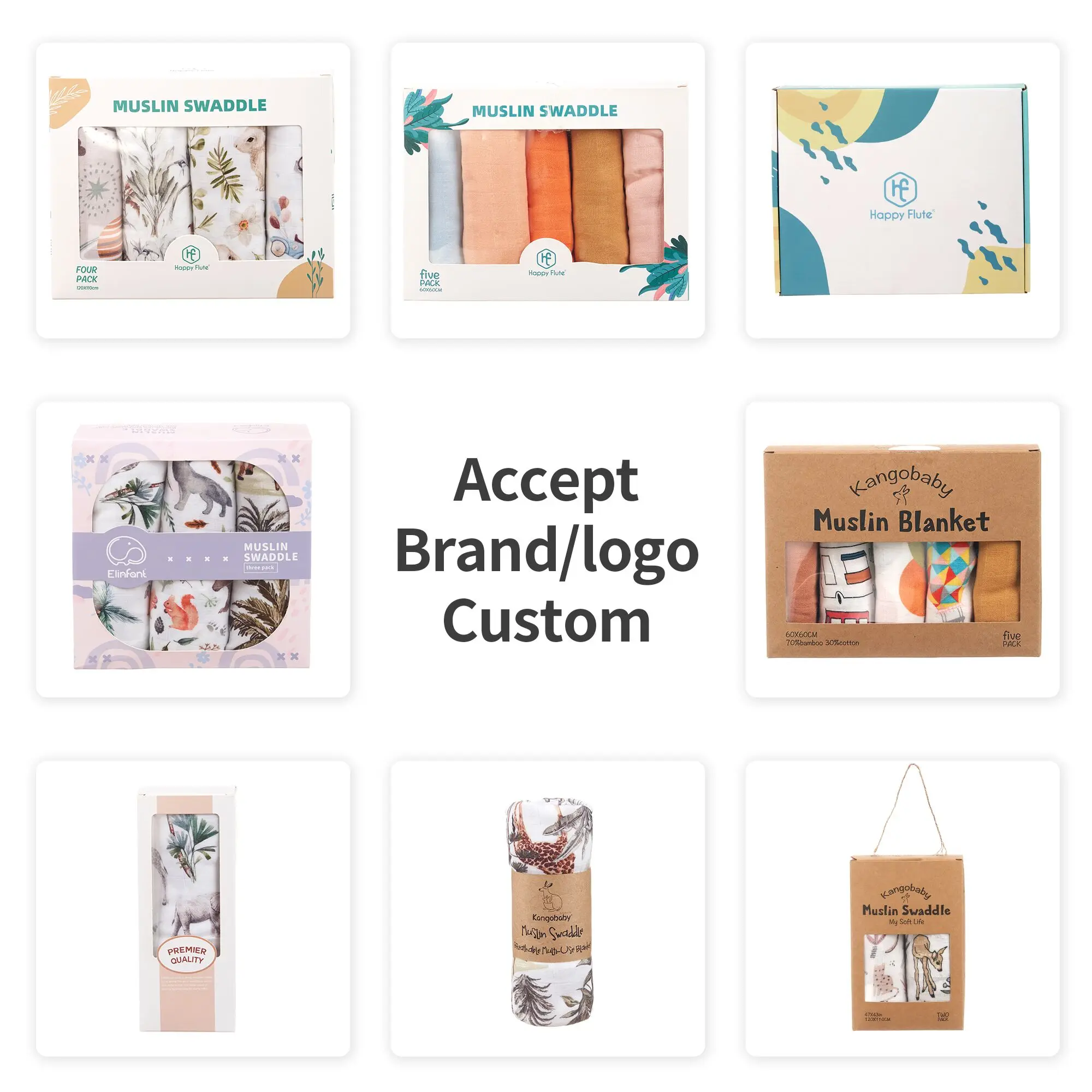 60*60 cm Soft Custom Designs Bamboo Cotton Burping Cloths Newborn throw blanket Baby Receiving Muslin Swaddle Blankets