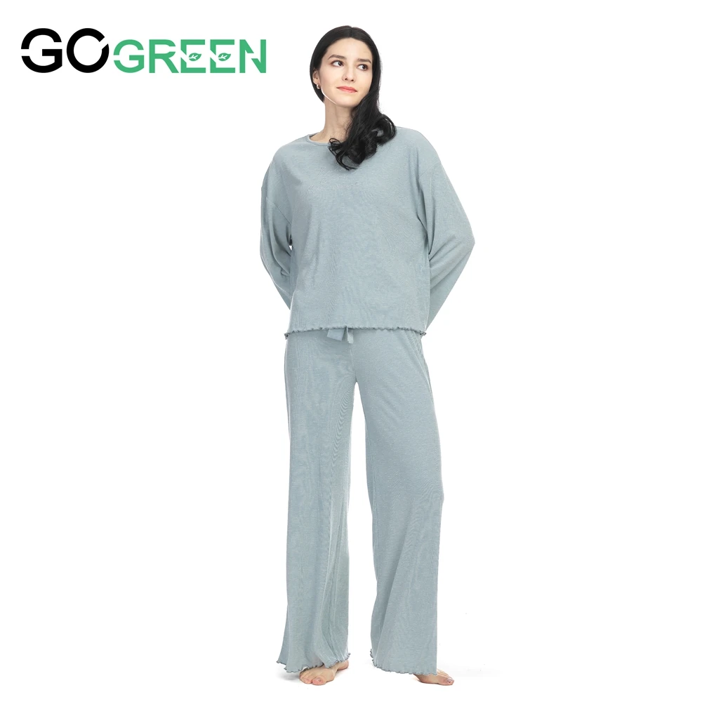 Knitted Quality Control High Quality Knitwear Homefitness Pajama Set Woman