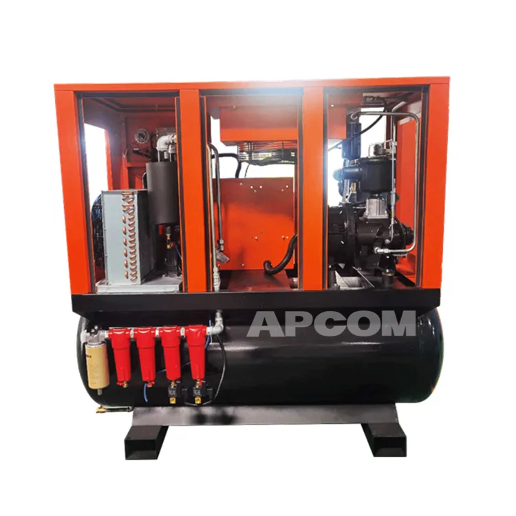 APCOM 25hp 30hp 22kw 40hp 30kw 37kw 50hp high pressure booster piston screw air compressor 7.5kw 10hp 11kw 15hp 15kw 20hp 18.5kw