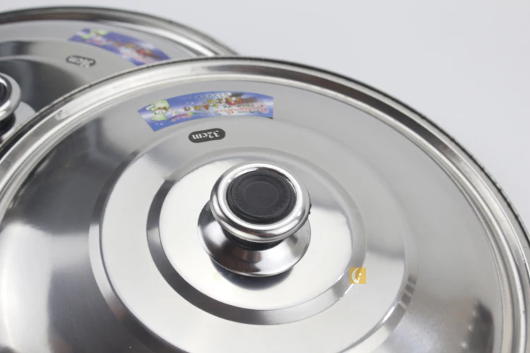 Hot sale stainless steel round cooker chinese style wok pan lid multifunction food cover
