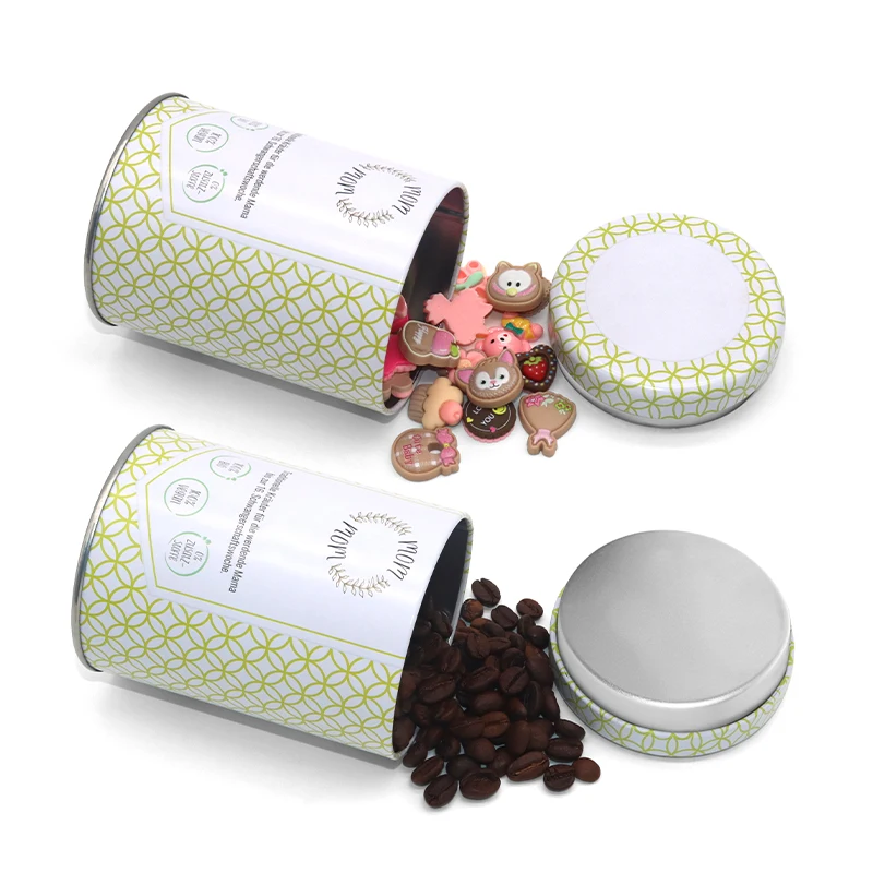 Customized empty luxury food grade big cookie baking metal tin container cake tin can christmas round cake tin boxes