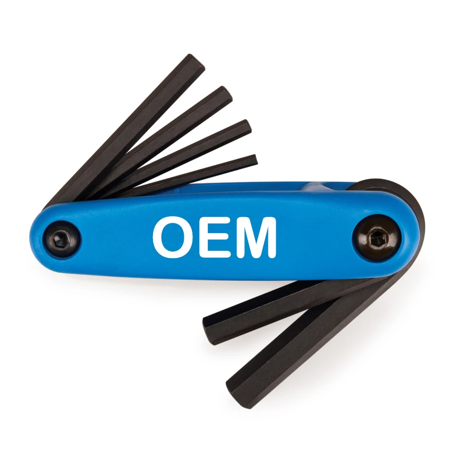 7pc Portable and Compact SEA and metric Allen Wrench Tools Complete Folding Hex Key Wrench Set