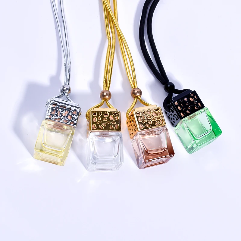 Wholesale 10ml15ml car perfume pendant in the car long-lasting light fragrance car pendant glass aromatherapy empty bottle