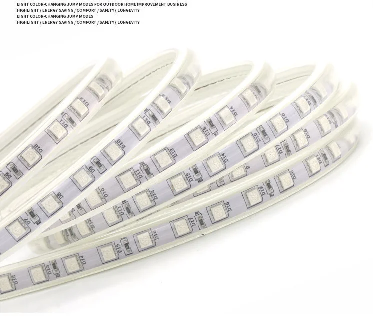 5m Waterproof 150 LEDs RGBW 44keys Remote Control Change rechargeable Waterproof IP67 5050 RGB led strip light