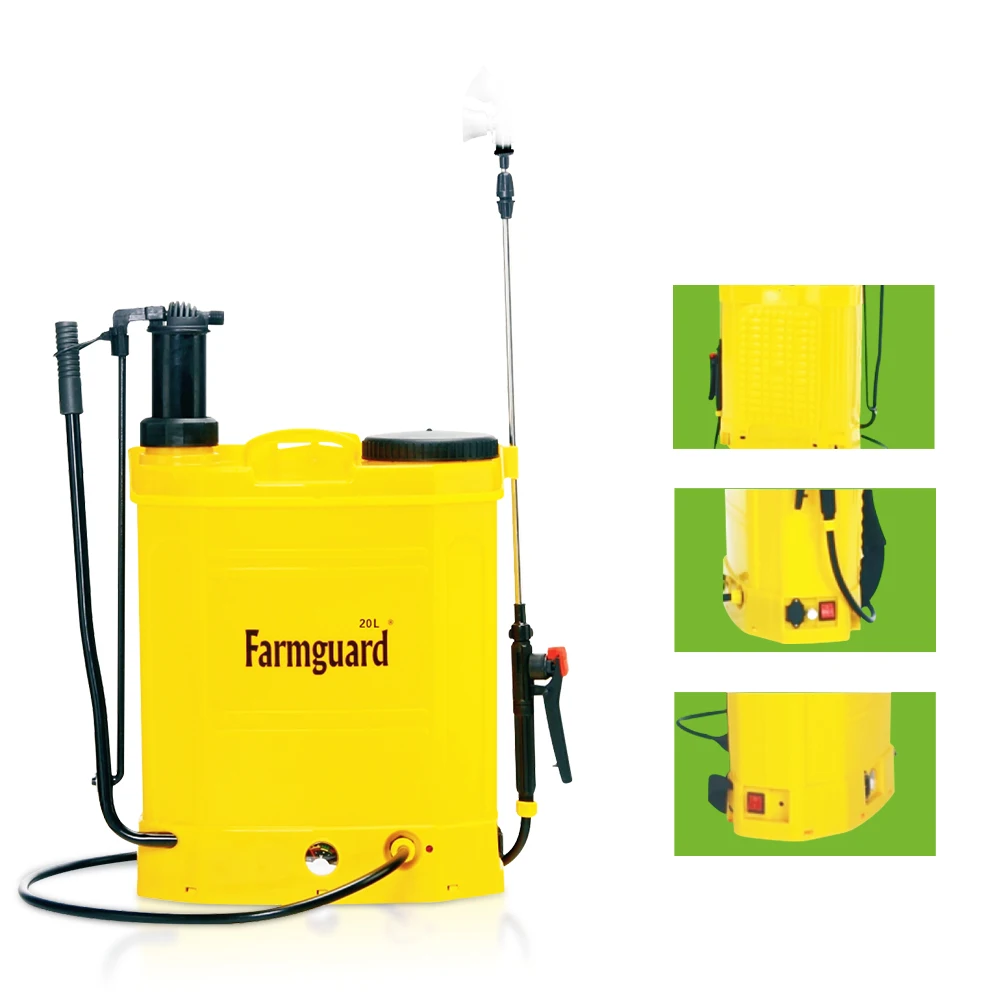 Farmguard Factory High Pressure Agricultural Plastic 16L Electric Backpack Power Electric Sprayer