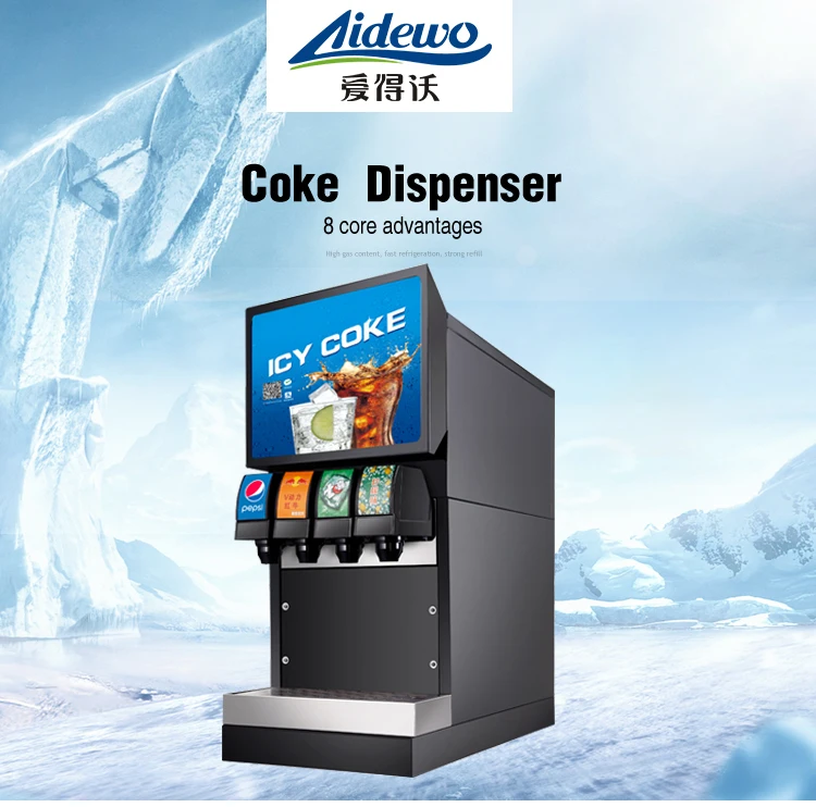 New Design 4 Valve Beverage Vending Machine With Qr Code Function Cola Beverage Machine