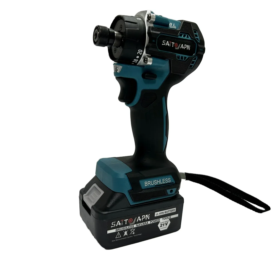 Heavy Duty Brushless Impact Wrench with LI-Ion Battery Truck Repair Professional Lithium Battery Wrench screwdriver