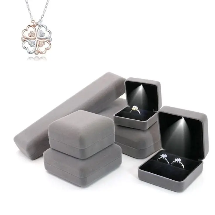 Custom jewelry gift box Ring Necklace bracelet Jewelry set Packaging Luxury jewelry box Custom color gift display box