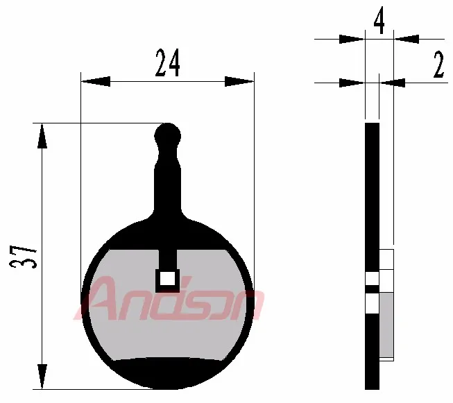 YL-1018 bicycle brake pad for AVID BB5 (Ball Bearing 5) china factory wholesale bike brake pads