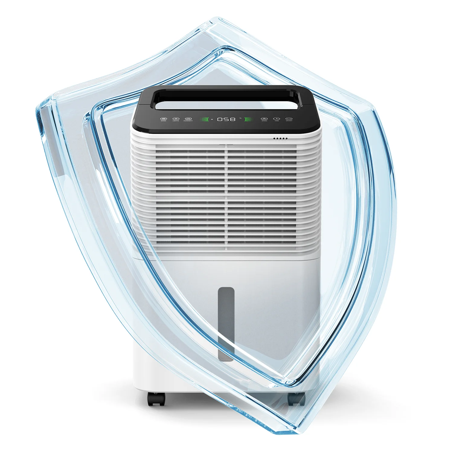 CB CE 12L/Day R290 refrigerative compressor lgr capacity handle portable use electronic quiet air dryer heavy duty dehumidifier