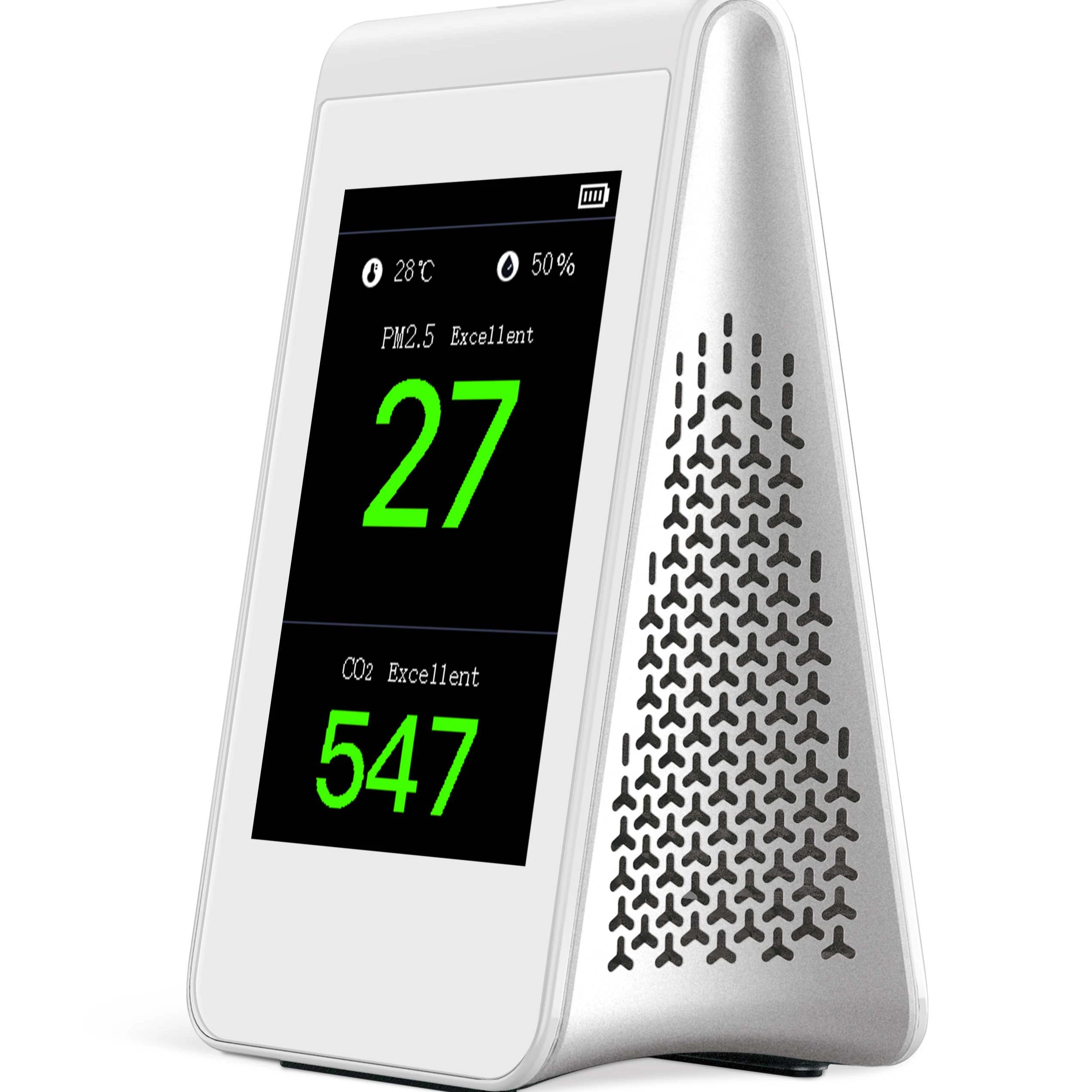 
Indoor Air Quality Device Decting Air Pollutants CO2 PM2.5 PM10 Meter 