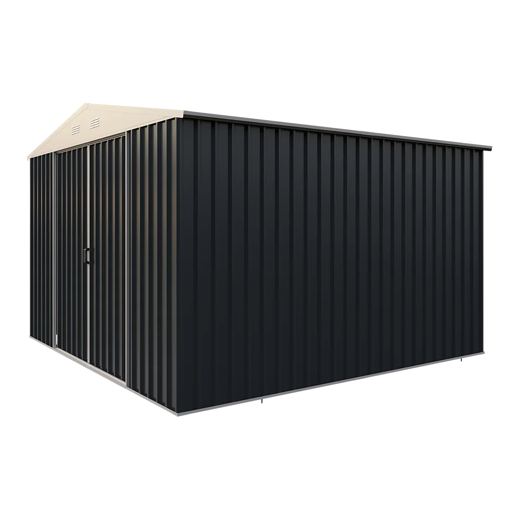 G1110-H180-2S Metal Frame Waterproof Custom Garden Shed Backyard  Storage  shed Prefab Outdoor metal shed