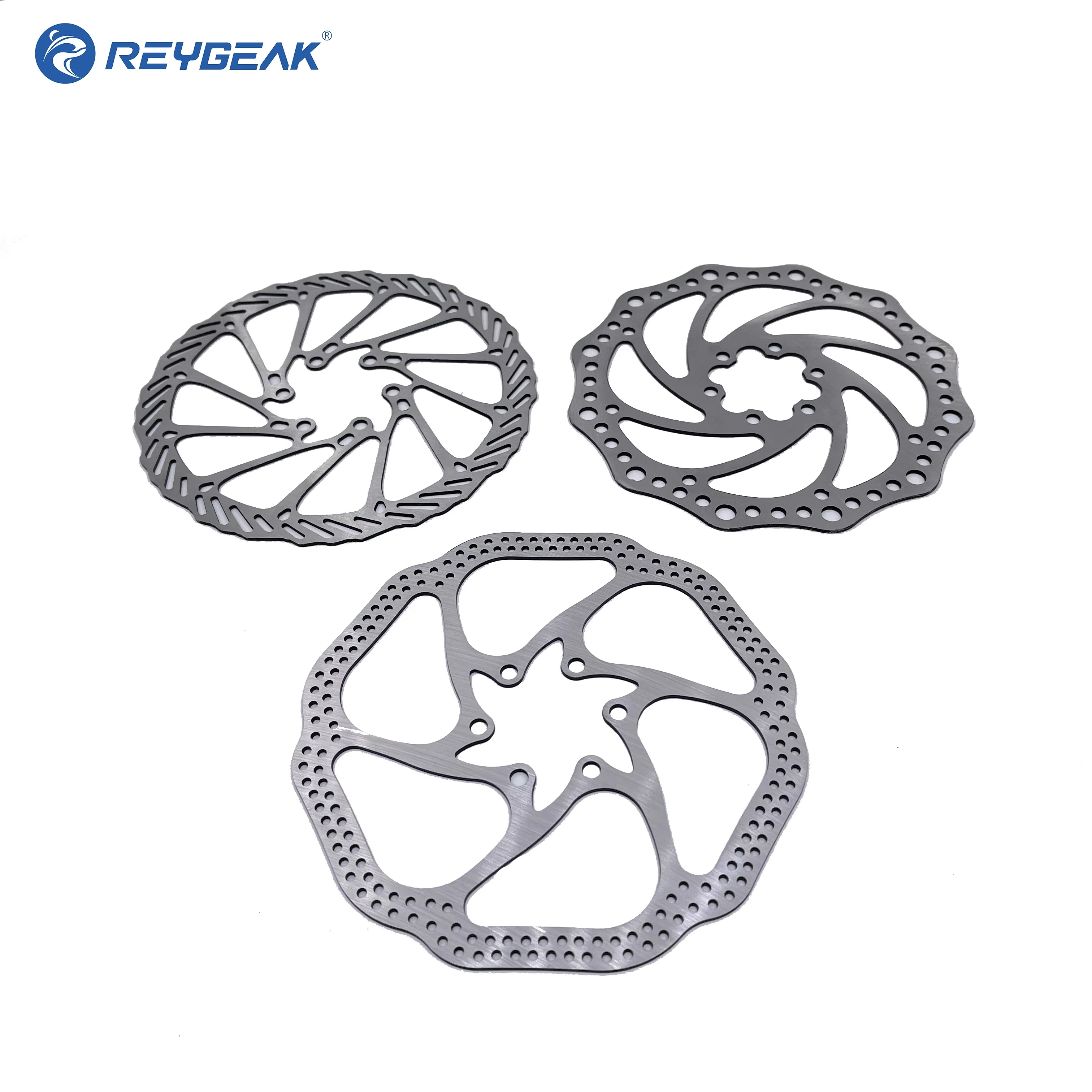 REYGEAK 160mm Bicycle Stainless Steel Disc Brake Rainproof Cycling Brakes Kit Riding Pad
