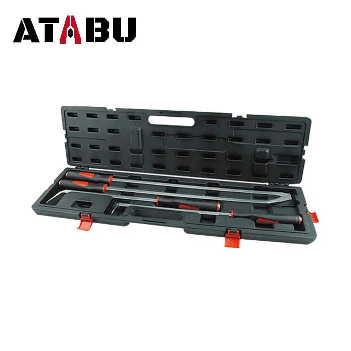E-CAR 4 Pcs Jumbo Pry Bar Set Mechanic Pry Bar Hand Tools
