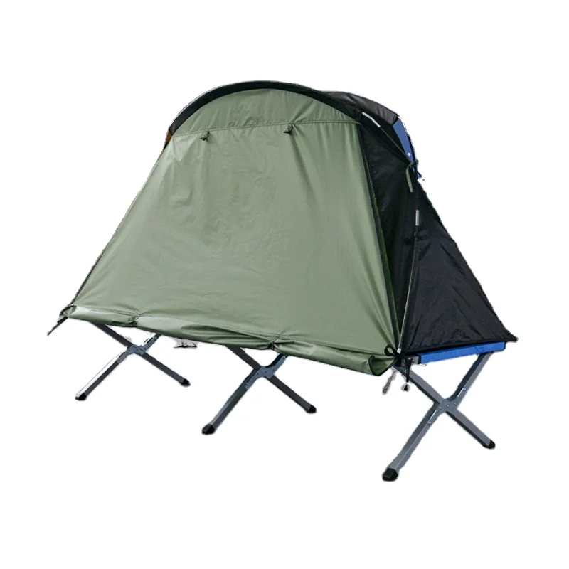 Hot Sale Automatic One Man Tent Cot Off Ground Popup Double Fishing Tactics Cot Tent Camp Bed Tent