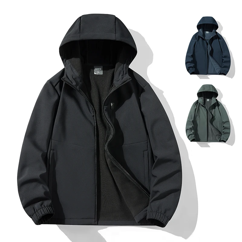 Arcteryx Outdoor Cycling Running Sport Tactical Windproof Waterproof Hooded Plus Size Softshell Jacket For Men