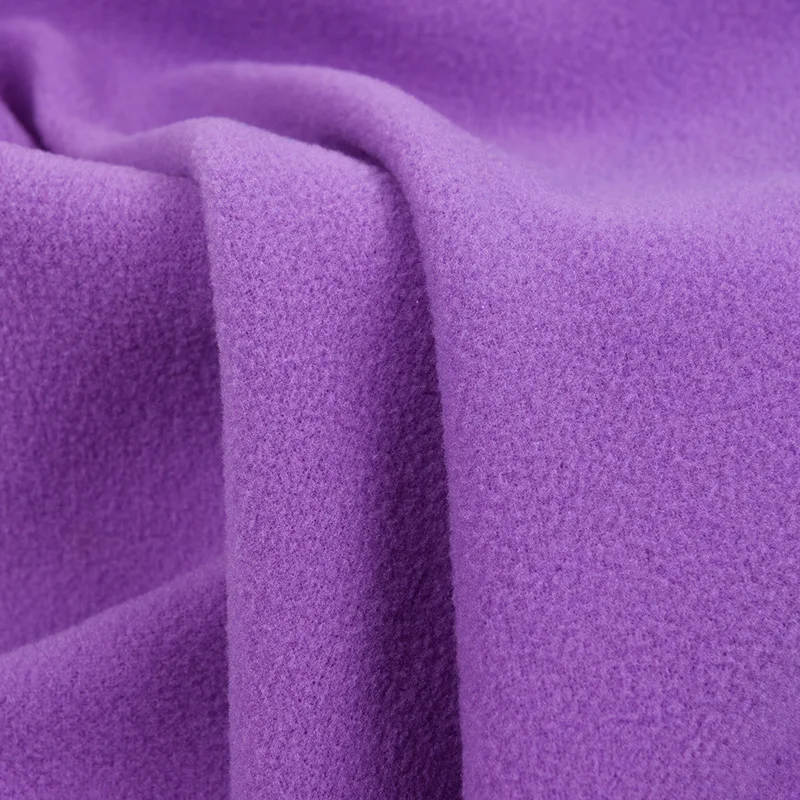 High Quality Sports Hoodies Two Side Polar Fleece Fabric Material Warm Keeping Knitted Polyester Underwear Suits Fabrics