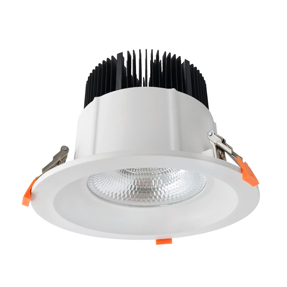 High Power 35W Recessed Anti Glare Hotel Aluminium Spot Down Light Dimmable 40W COB LED Spotlight