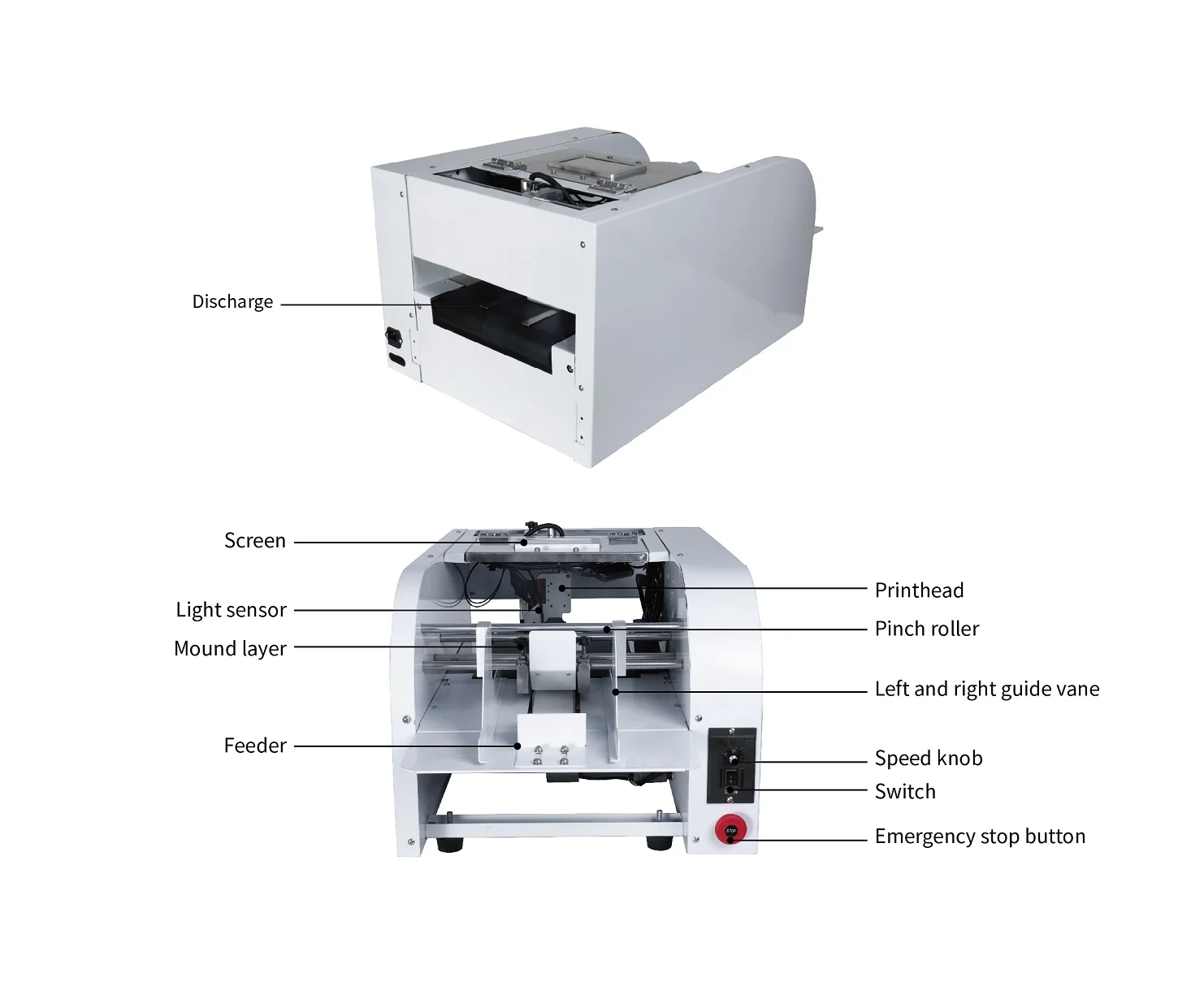 Docod OEM/ODM XP30 Without Printer Automatic plastic bag pouch carton box card counting machine friction feeder paging machine