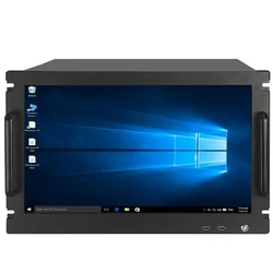 OEM стойку 6u сервере дело с двойной psu промышленный компьютер pc корпус сервера 19 дюймов 6u серверного шасси с дисплеем