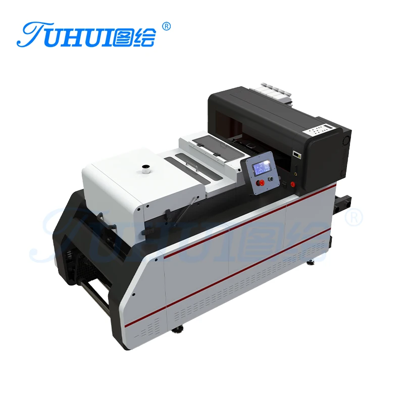 Best quality desktop heat transfer dtf printer PET Film T-Shirt Printing machine 60cm  dtf double xp600 i3200 print head printer