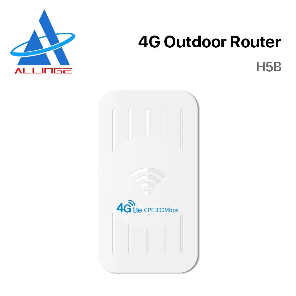 ALLINGE MDZ3106 3g 4g Lte 300 Мбит/с уличный маршрутизатор Cpe H5B водонепроницаемый Wi-Fi роутер со слотом для