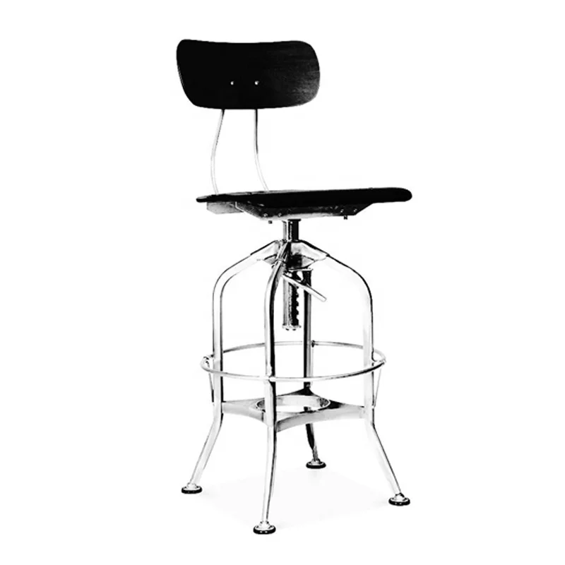 Промышленная мебель в скандинавском стиле, стальной стул Толедо, барный стул Benwood