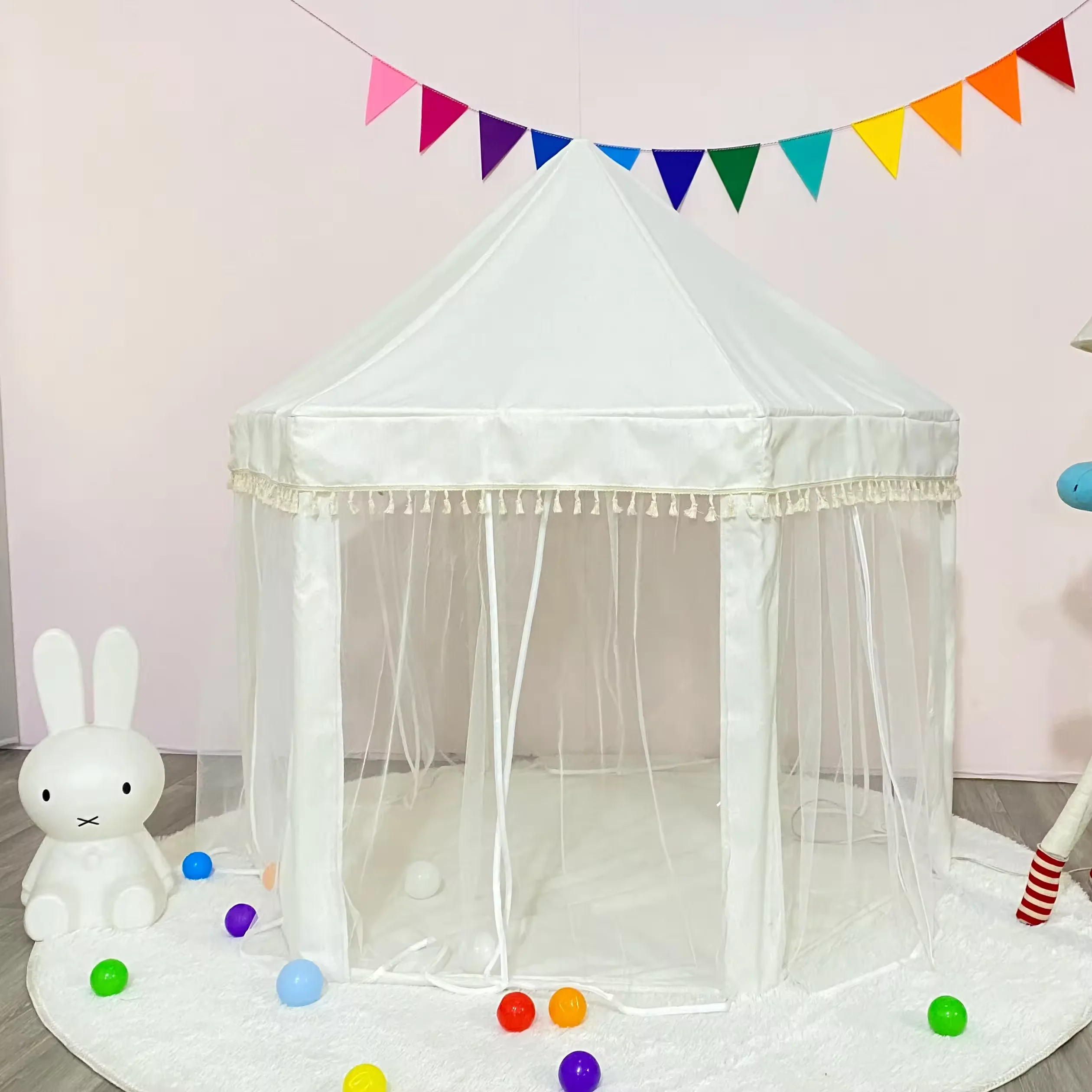 2024 Popular Princess House Toy Tent Kids House Play Indoor Tent
