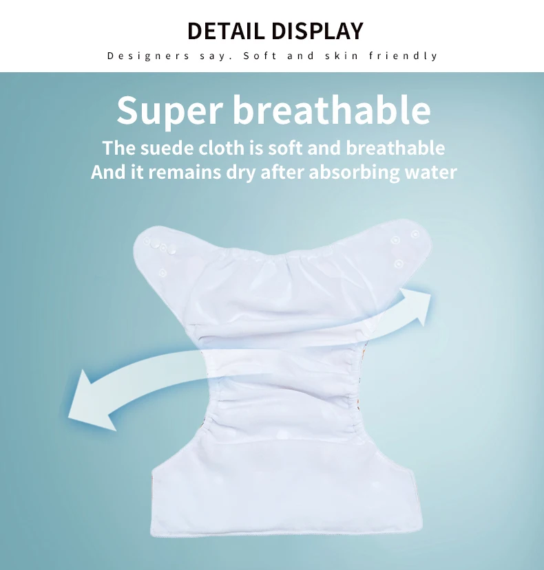 Reusable Organic Cotton Baby Cloth Diaper Nappy Baby Cloth Diapers For Babies Reusable Washable