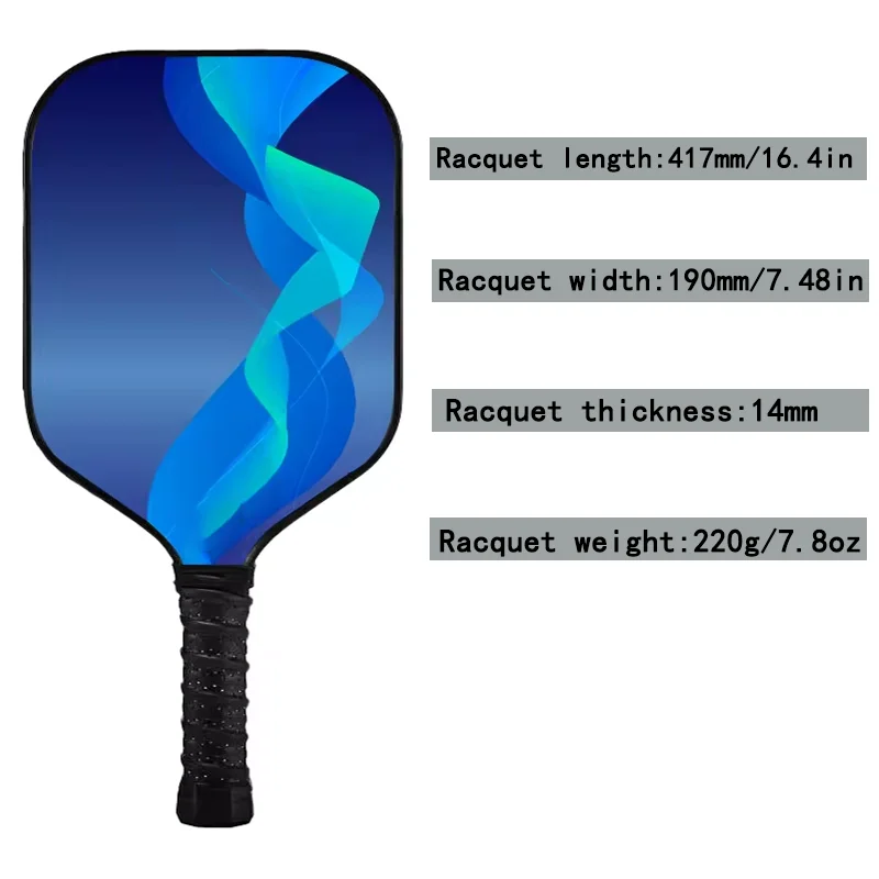 Pickleball Paddle PP соты могут быть настроены логотип углеродного волокна высокой стабильности кимчи мяч ракетки