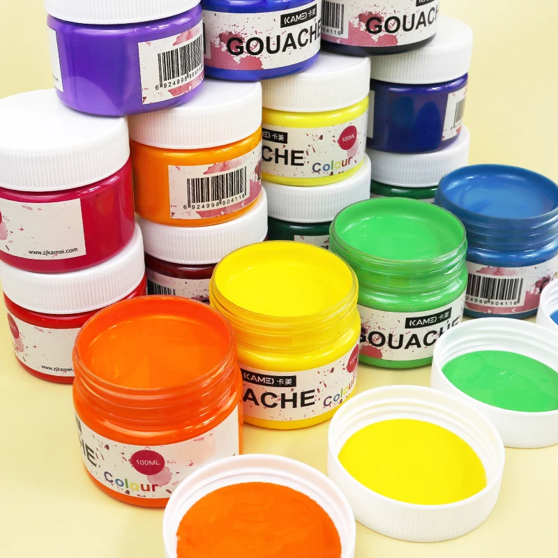 Hot sale non-toxic environmental protection 100ml gouache color set