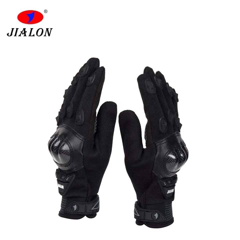 Custom Logo Off Road Racing Riding Bike Hand Leather Motorcycle Gloves