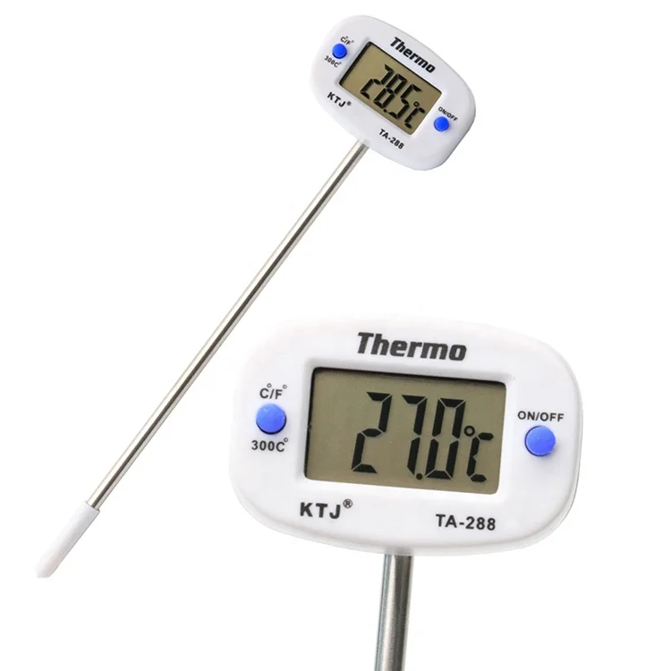 Food Digital Thermometer 180 Rotation Oven Meat Probe BBQ Cooking Chocolate Water Oil Kitchen Thermometer TA288
