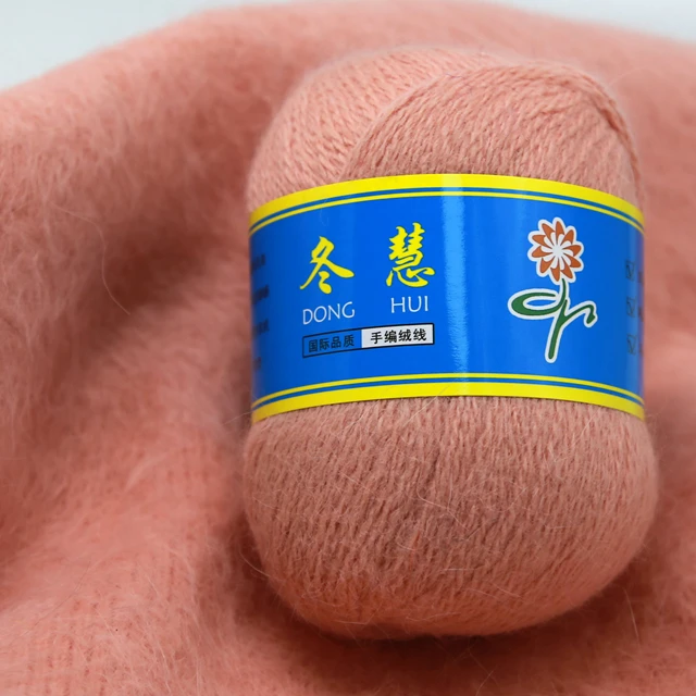 Factory Wholesale 85 Colors Long Hair Mink Cashmere Yarn for Hand Knitting Yarns 14 NM/2 with extra thread