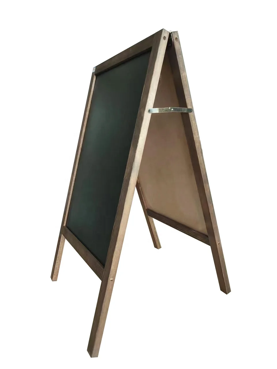 Rustic Wood Frame Free Standing Small Double Sided Blackboard For Restaurant