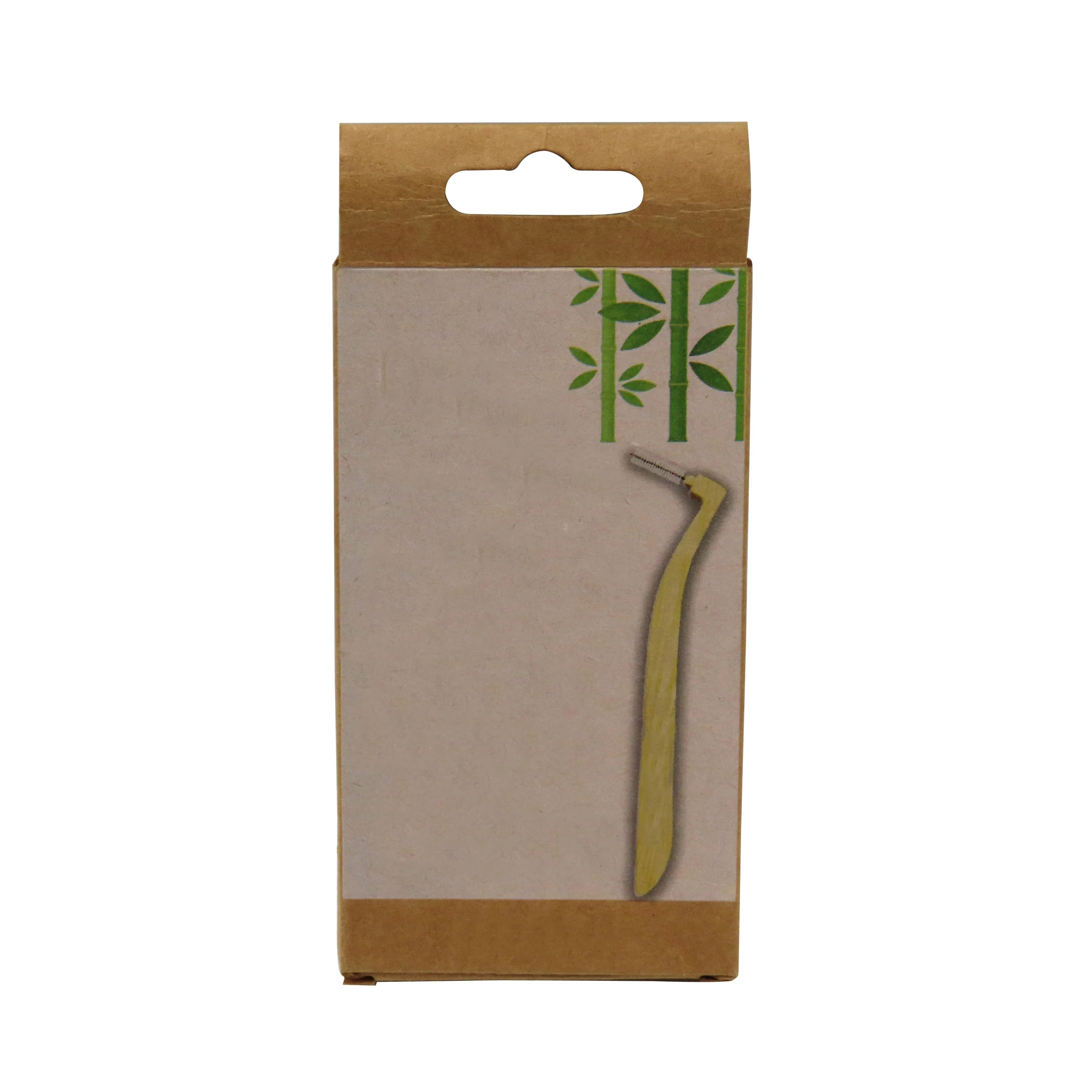 
Best selling Eco-friendly bamboo L shape interdental brush 