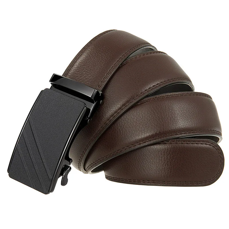 Новый дизайн, мужской ремень с автоматической пряжкой, ремни из спилка для мужчин, модный мужской ремень, оптовая продажа, LQbelt