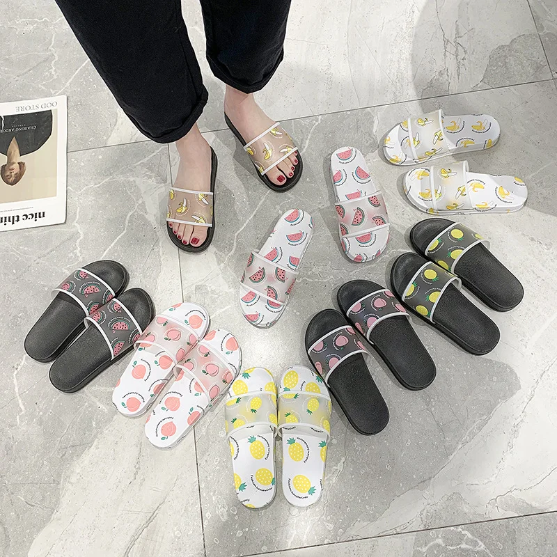 Красивые сланцы с фруктами, женские сандалии No.928