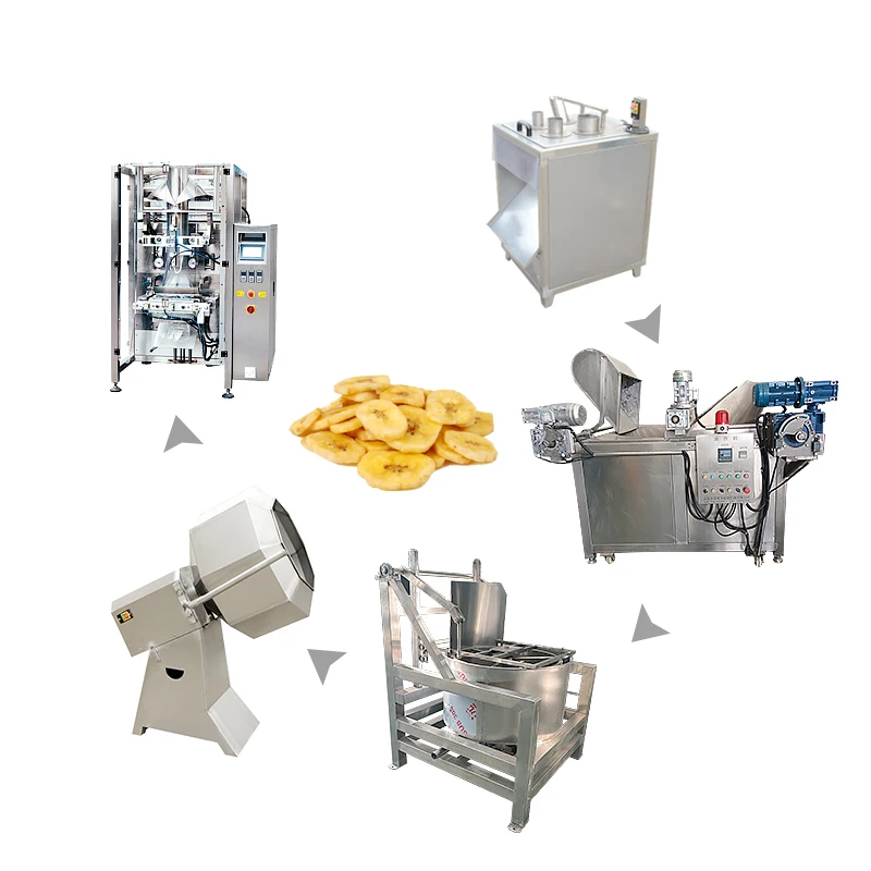 Hot Sale Plantain Processing Machines Banana Chips Making Product Line