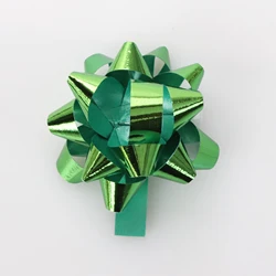 F  metallic color plastic ribbon gift wrap star bow plastic ribbon star bow for gift decoration