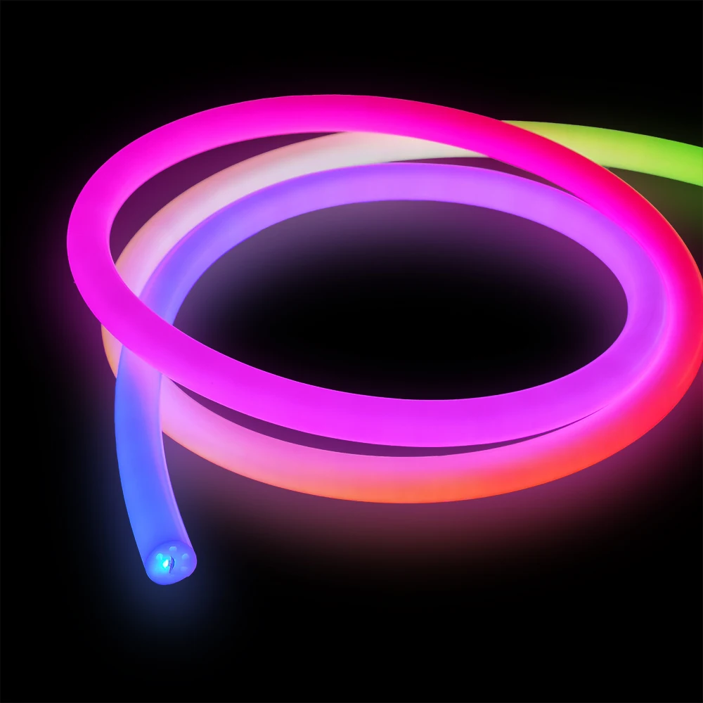 Smart WIFI Control Neon Tube Best Selling 360degree RGBIC LED Strip Light Dream Color 24v 12v