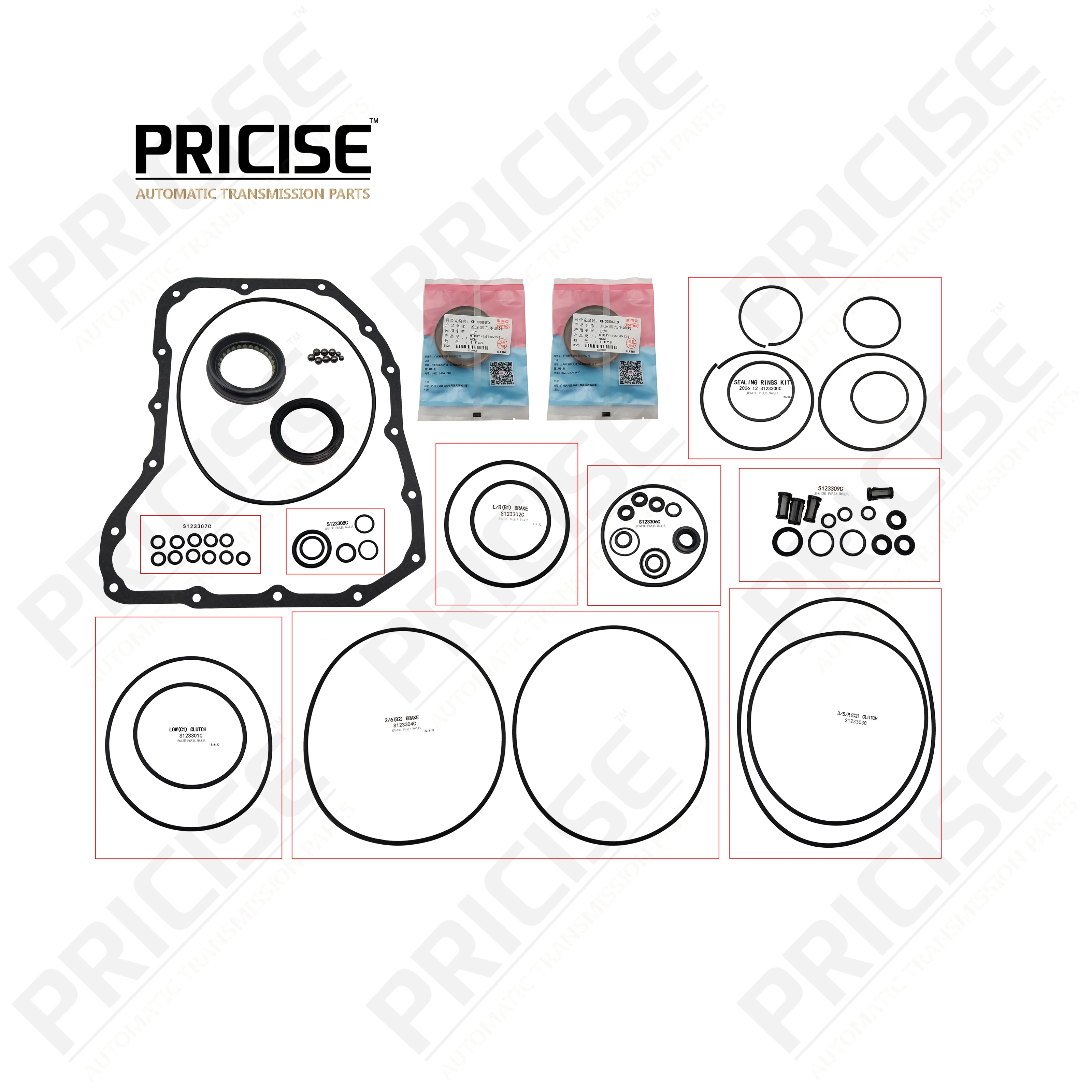 JF613E комплект для капитального ремонта коробки передач, уплотнительная прокладка, Ремонтный комплект для MITSUBISHI K123900C
