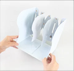 Office Stationery Metal Book Stand Telescopic Bookends Stretch Adjustable Bookshelf